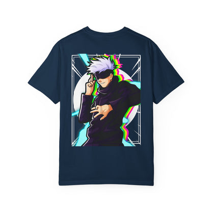 Blindfolded Warrior Graphic Anime T-Shirt