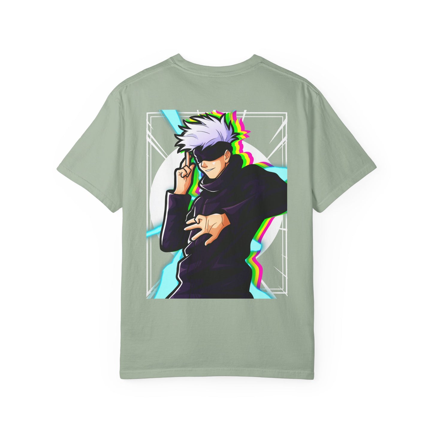 Blindfolded Warrior Graphic Anime T-Shirt