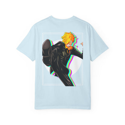 Black Leg Graphic Anime T-Shirt