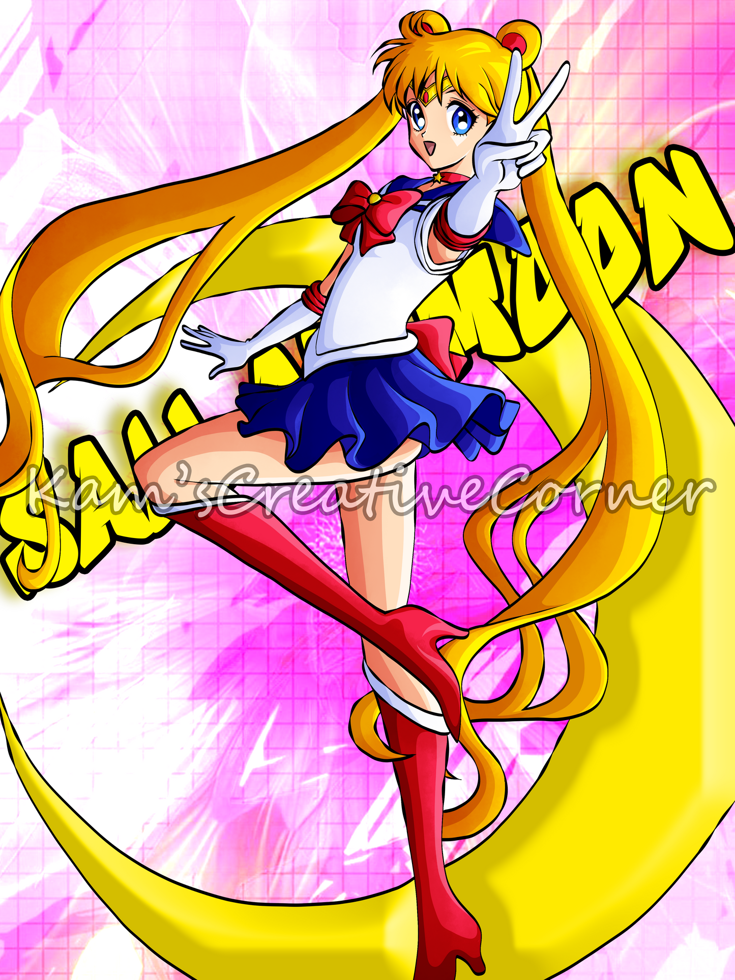 Serena Anime Print