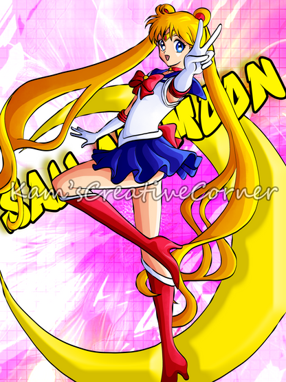 Serena Anime Print