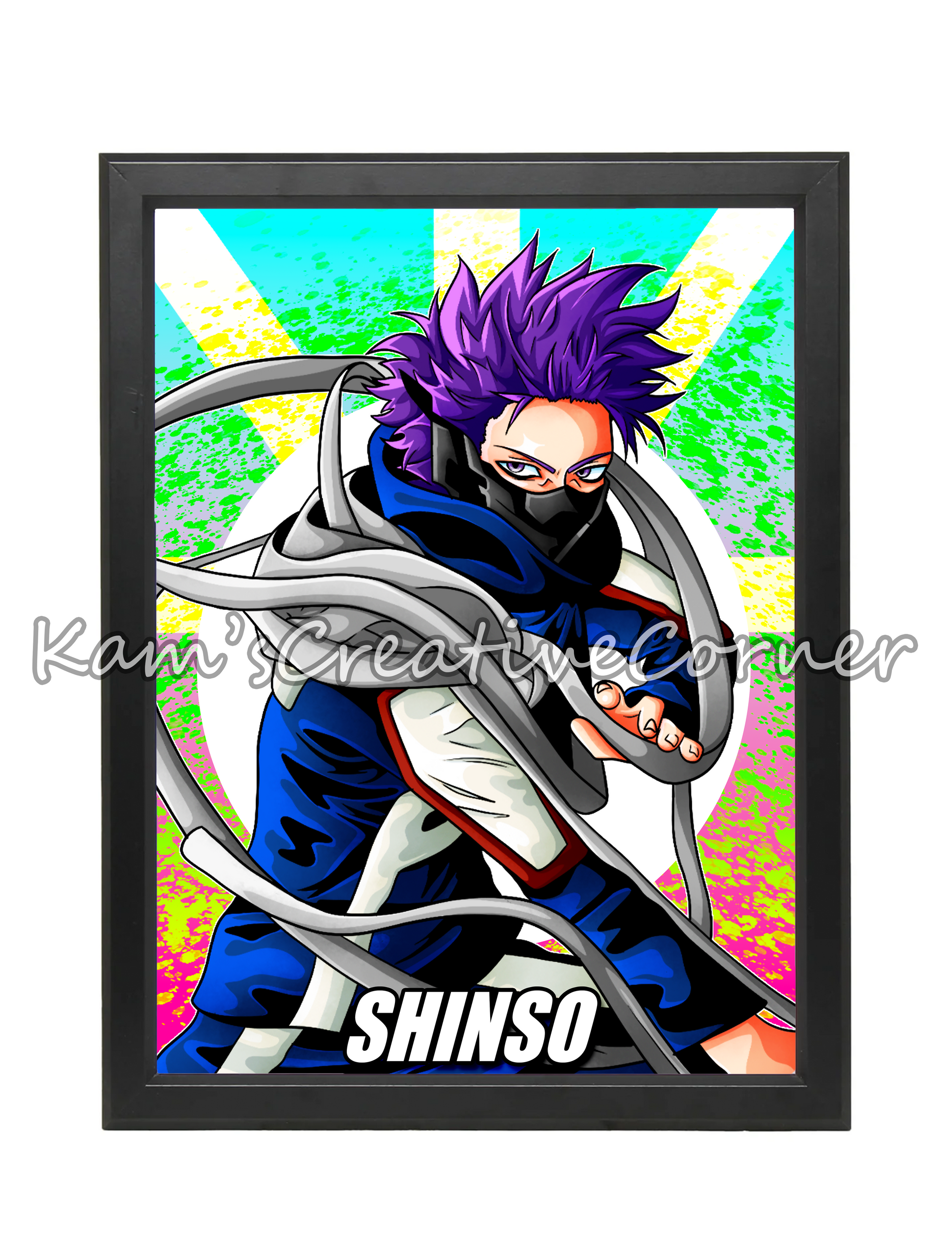 Anime Poster, Toshi Wall Decor, Bedroom Wall Art, Gift for Anime