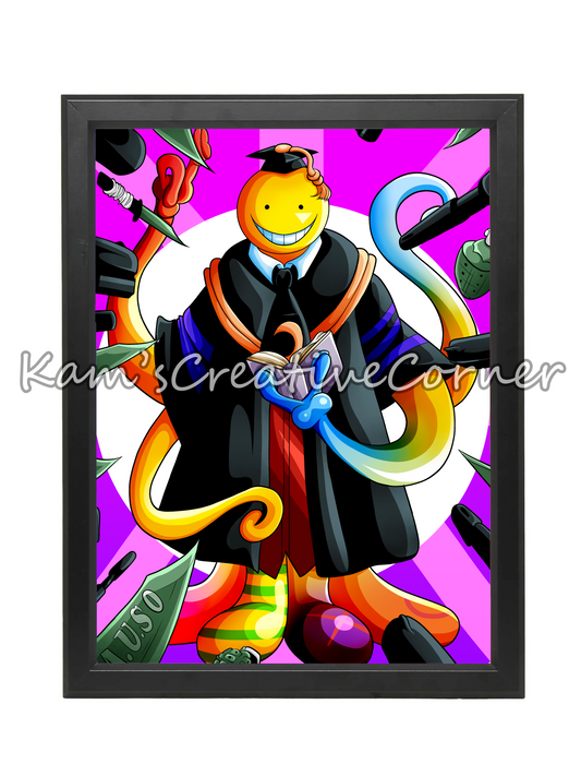 Alien Homeroom Teacher Anime Print