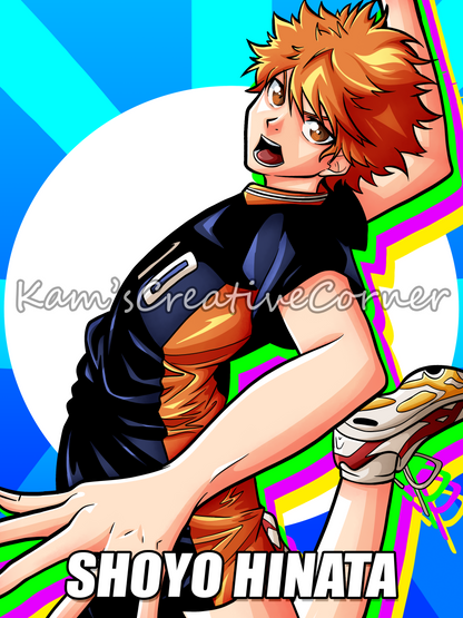 Volleyball Star Sports Anime Print