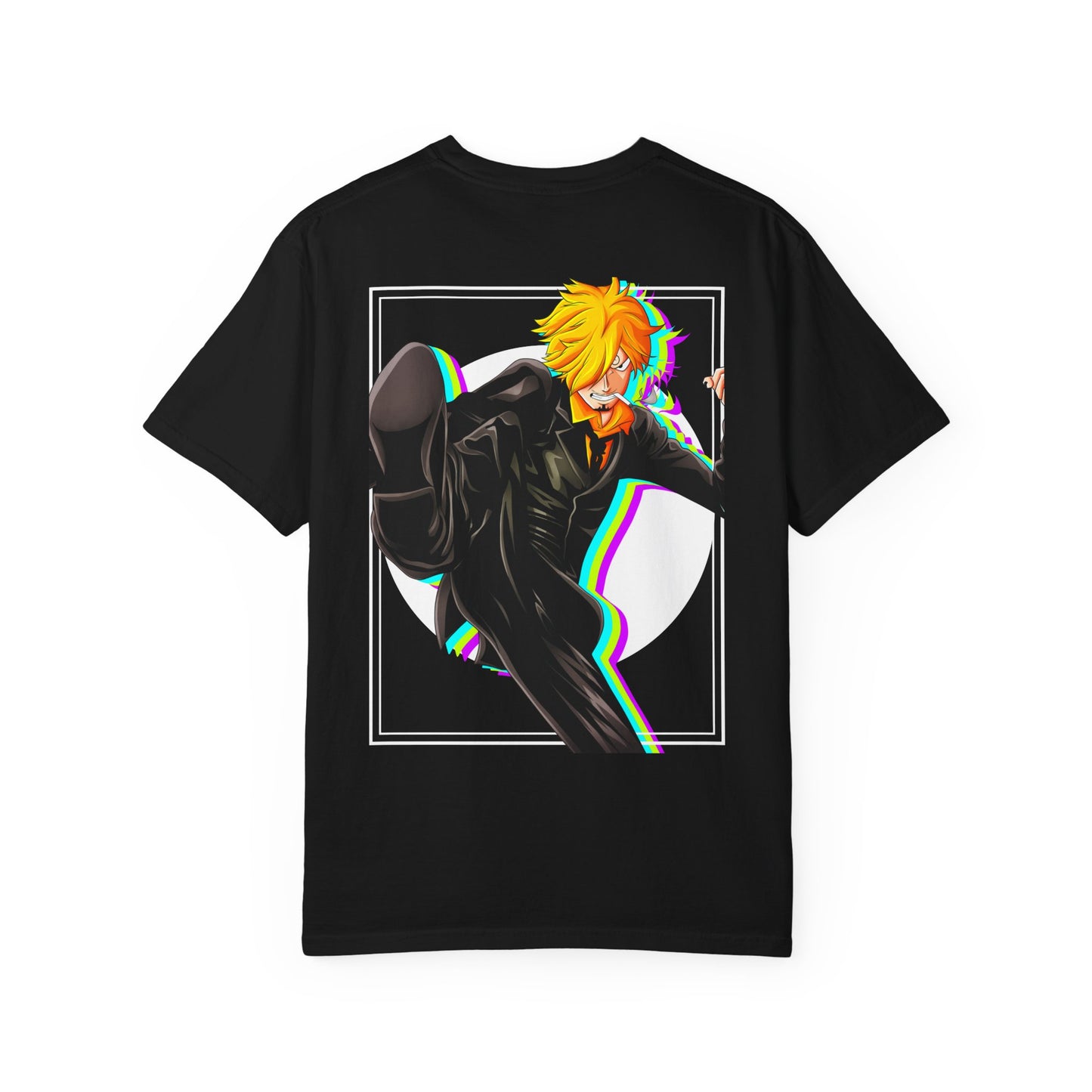 Black Leg Graphic Anime T-Shirt