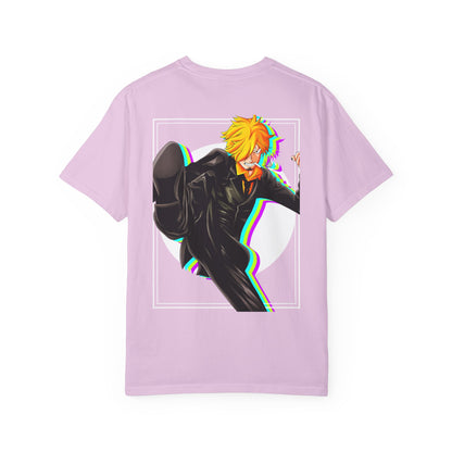 Black Leg Graphic Anime T-Shirt