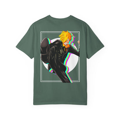 Black Leg Graphic Anime T-Shirt